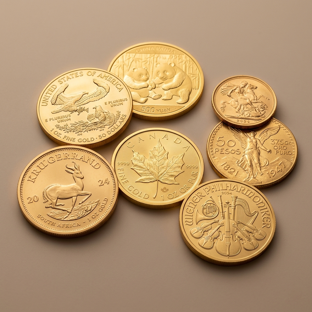 Monedas de oro de inversi&oacute;n