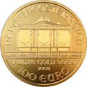 Filarm&oacute;nica de Viena moneda de oro Austria