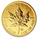 Maple Leaf moneda de oro Canada